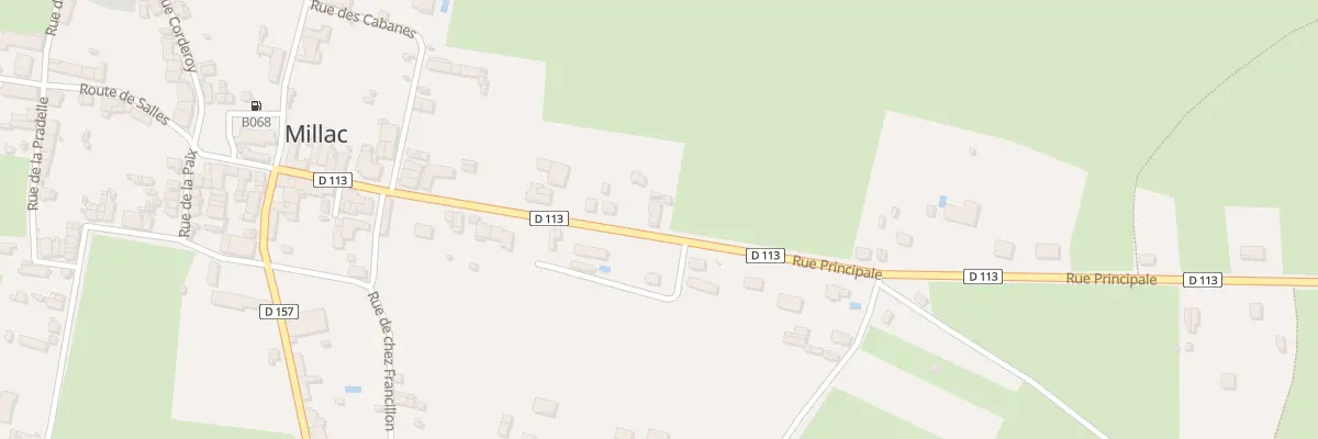 Plan du 25 Rue Principale à Millac