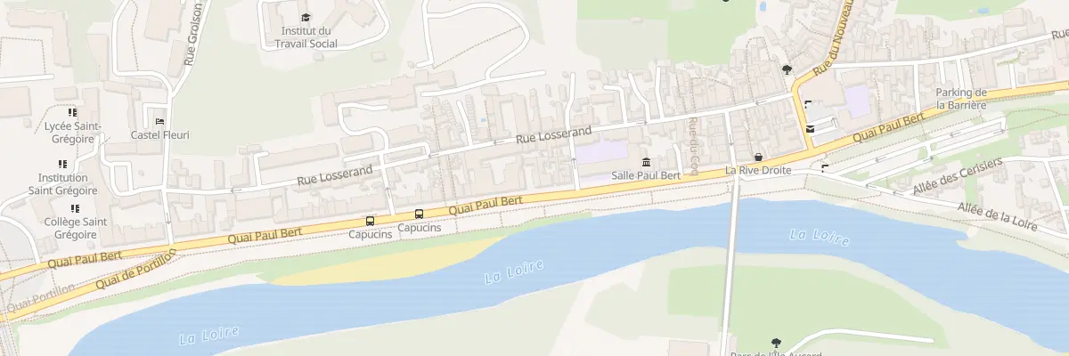 Plan du 38 Quai Paul Bert à Tours