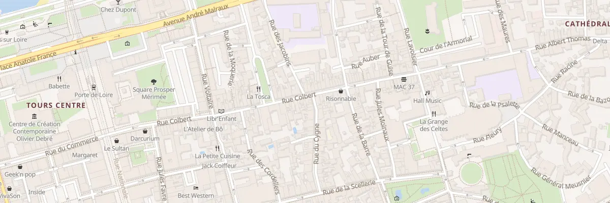Plan du 99 Rue Colbert à Tours