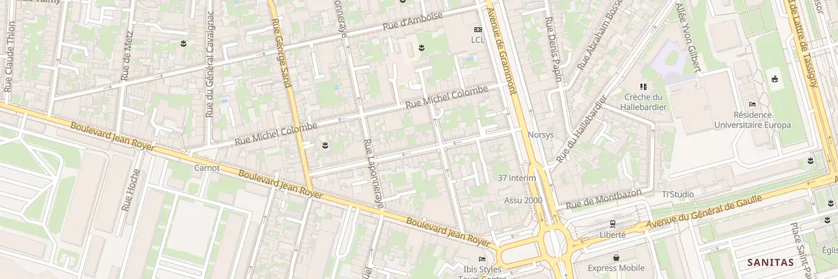 Plan du 29 Rue Jourdan à Tours