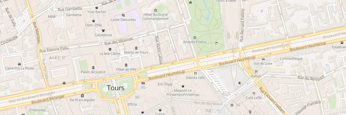 Plan du 14B Bd Heurteloup à Tours
