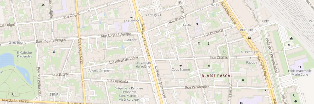 Plan du 50B Av de Grammont à Tours