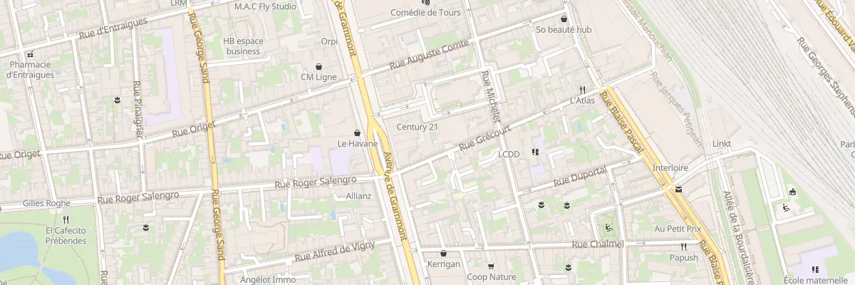 Plan du 4 Rue Grécourt à Tours