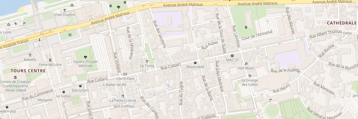 Plan du 86 Rue Colbert à Tours
