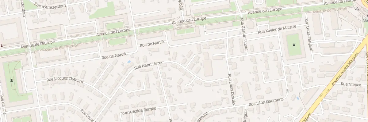 Plan du 2 All Ferdinand Fabre à Tours