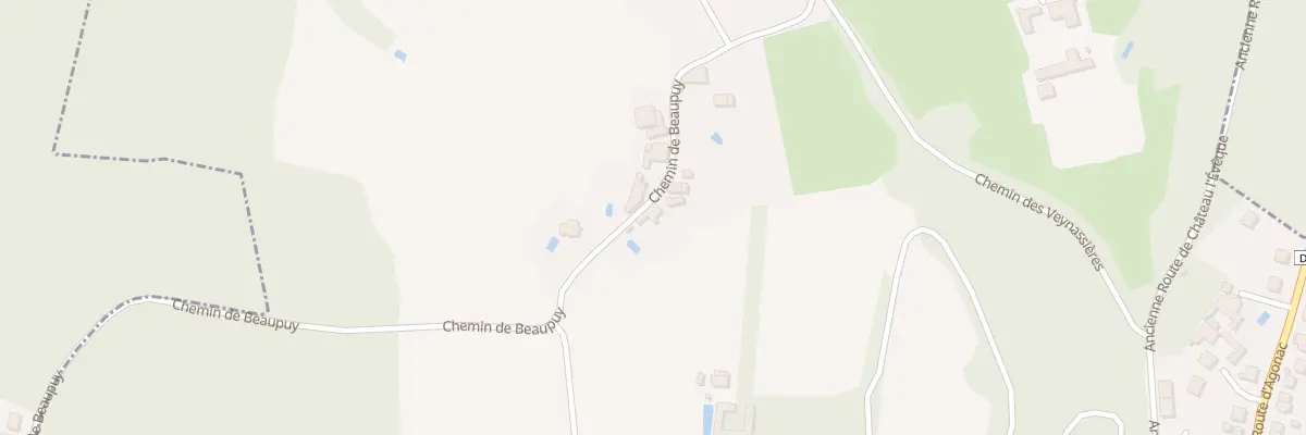 Plan du 66 Che de Beaupuy à Périgueux