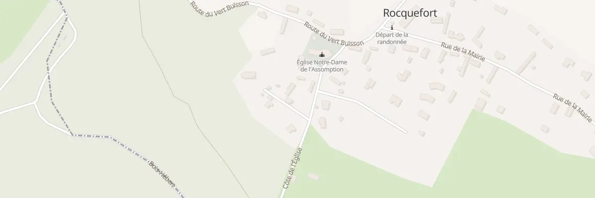 Plan du 95 Cote de l’Eglise à Rocquefort