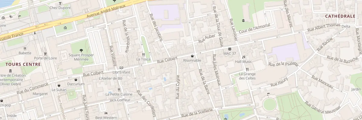 Plan du 105 Rue Colbert à Tours