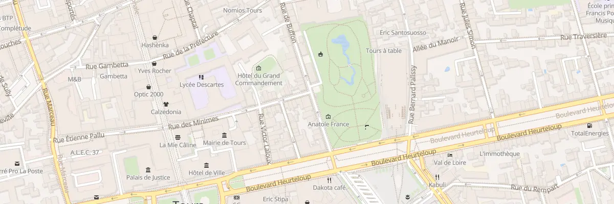 Plan du 25 Rue des Minimes à Tours