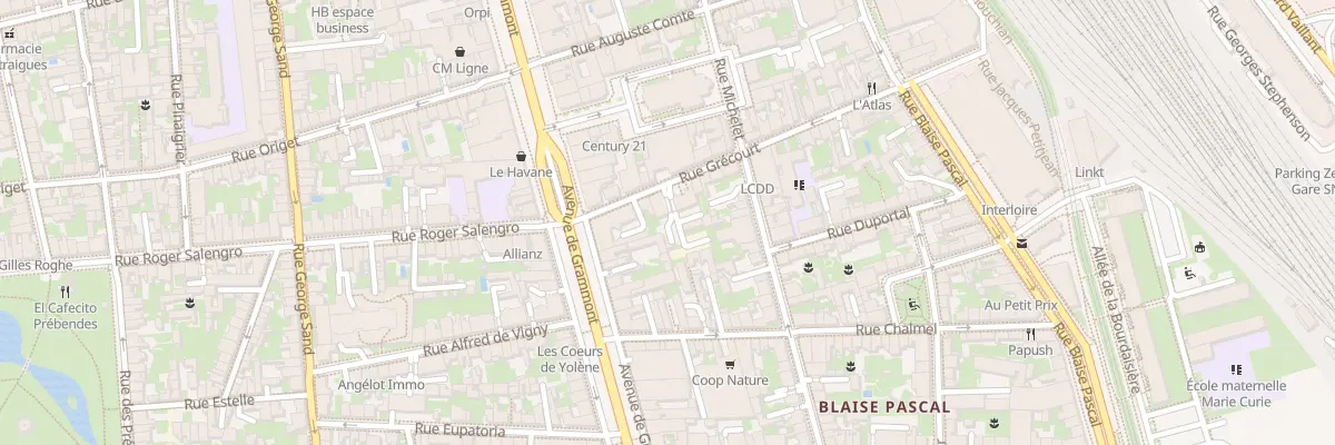 Plan du 5 Rue Grécourt à Tours