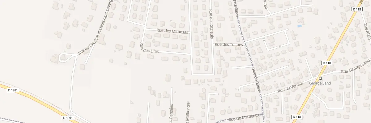 Plan du 34 Rue des Glaieuls à Bias