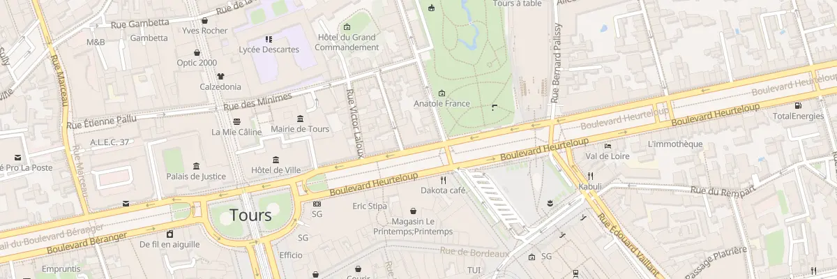 Plan du 20 Bd Heurteloup à Tours