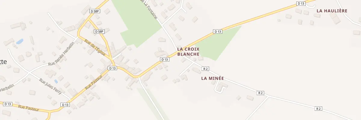 Plan du 2 Rue Pasteur à Sainte-Cérotte