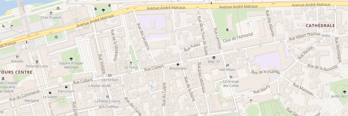 Plan du 98 Rue Colbert à Tours