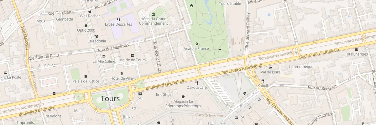 Plan du 22 Bd Heurteloup à Tours