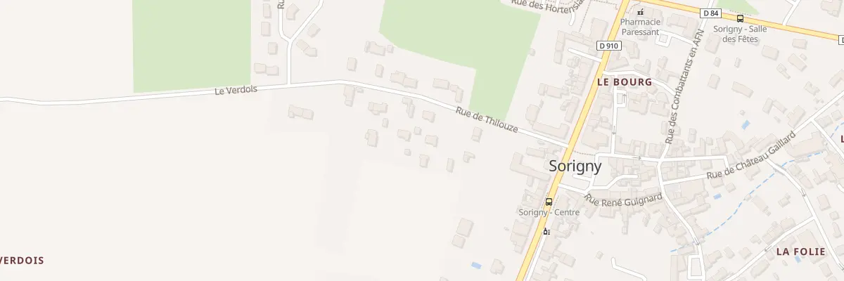 Plan du 6T Rue de Thilouze à Sorigny