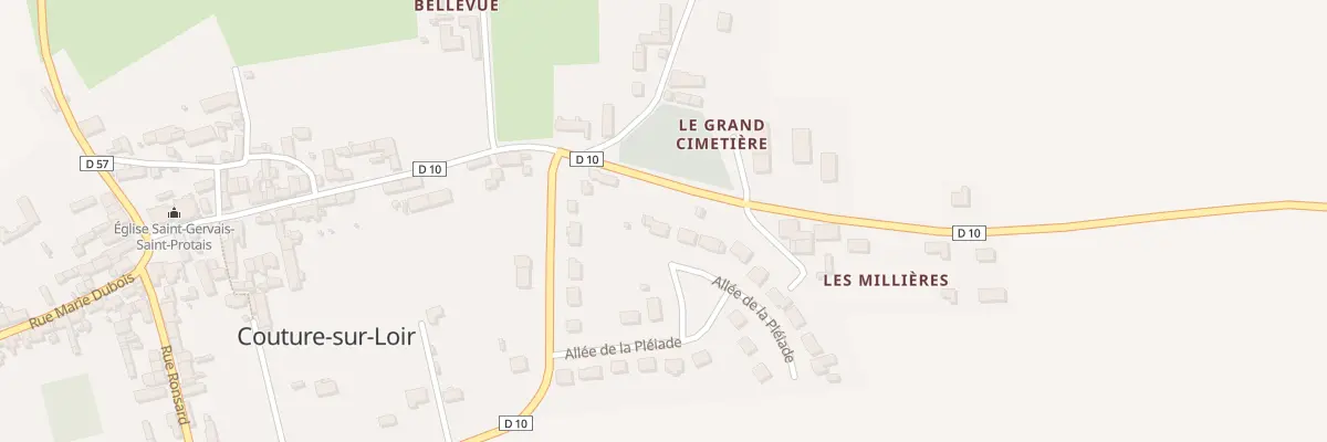 Plan du 7 All de la Pléiade à Vallée-de-Ronsard