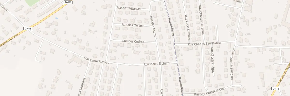 Plan du 10 Rue des Cèdres à Bias