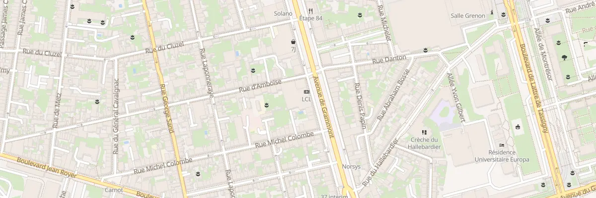 Plan du 83B Av de Grammont à Tours