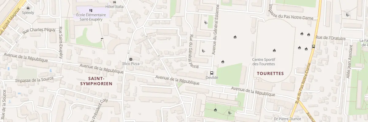 Plan du 6 Imp Devildé à Tours
