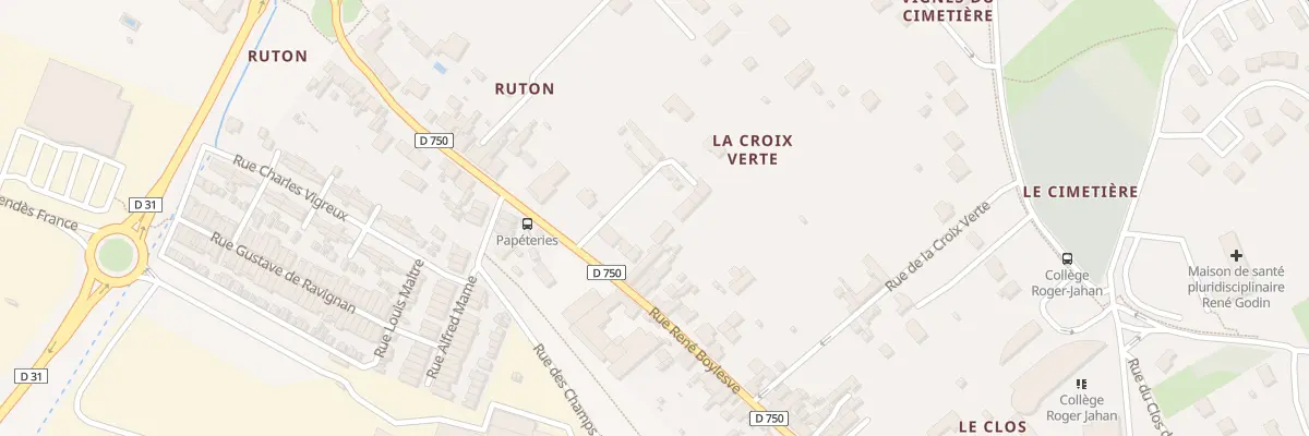 Plan du 131 Rue René Boylesve à Descartes
