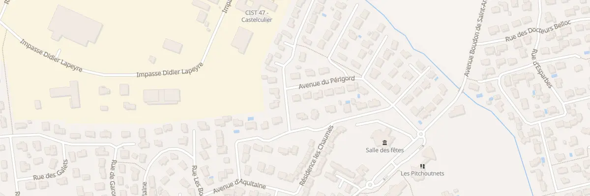 Plan du 13 Av du Périgord à Castelculier