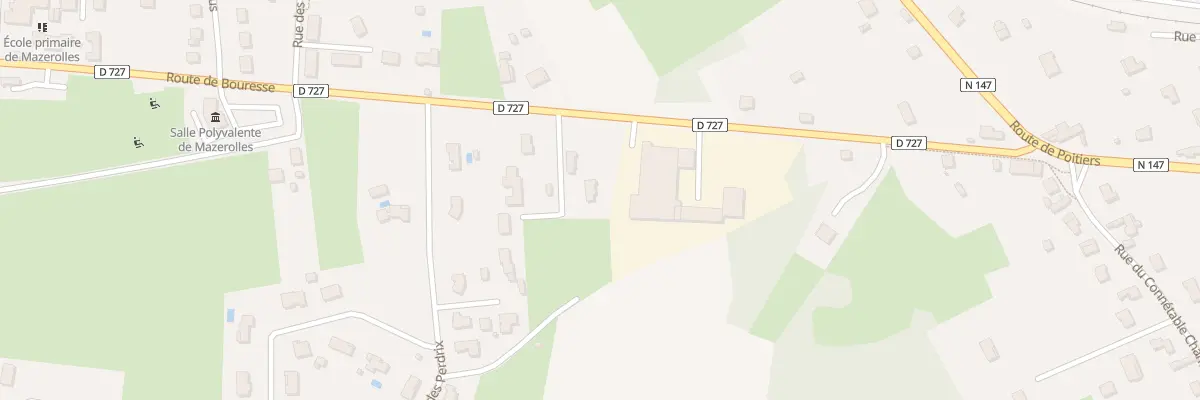 Plan du 21 Rte de Bouresse à Mazerolles