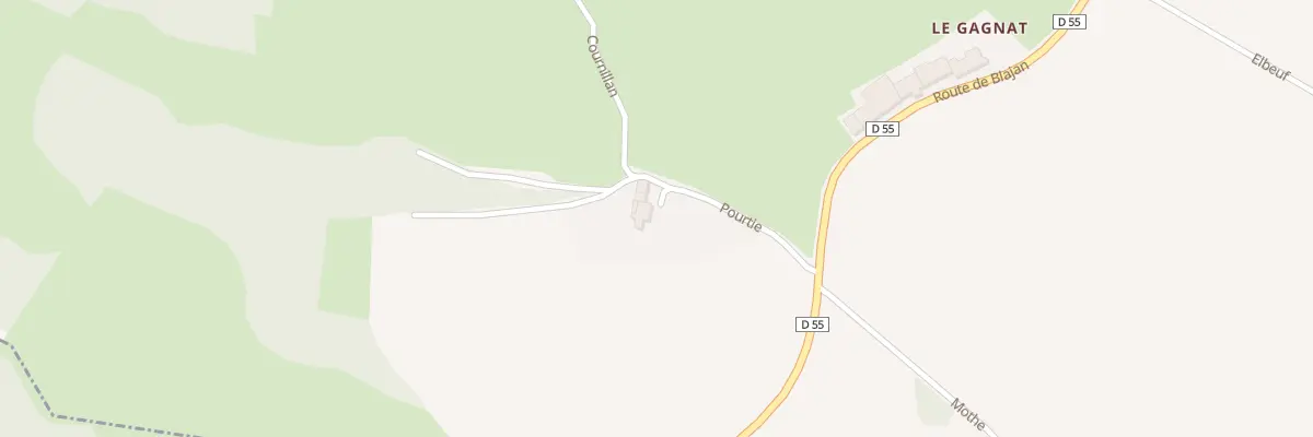 Plan du 135 Pourtié à Mondilhan