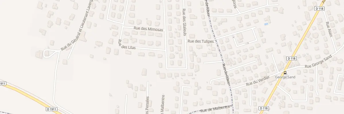 Plan du 25 Rue des Glaieuls à Bias