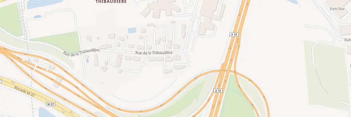 Plan du 25 Rue de la Thibaudière à Chambray-lès-Tours