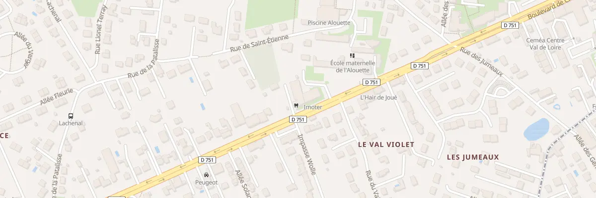 Plan du 43 Bd de Chinon à Joué-lès-Tours
