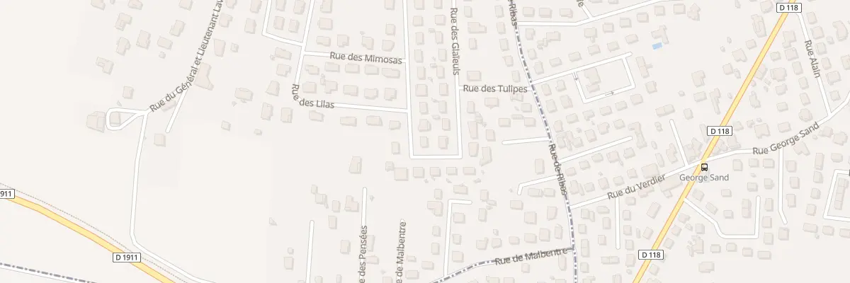 Plan du 23 Rue des Glaieuls à Bias