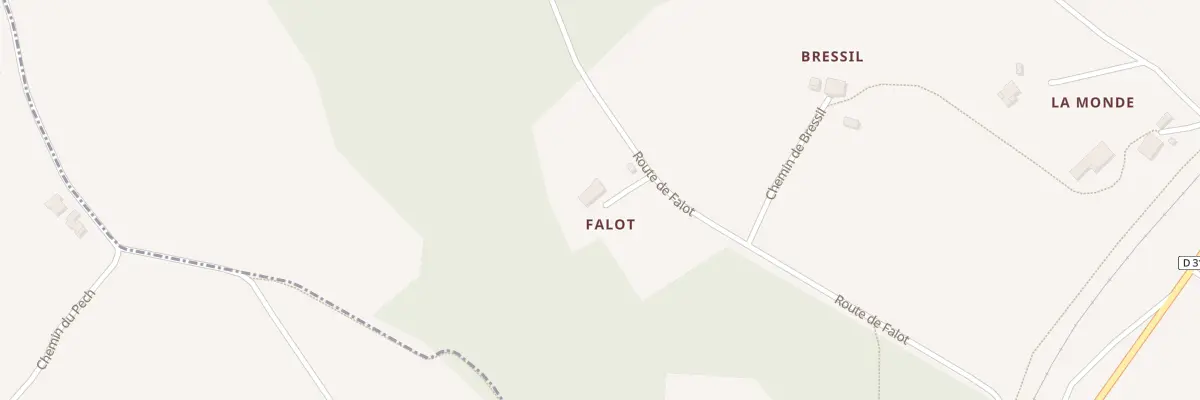Plan du 1458 Rte de Falot à Bajamont