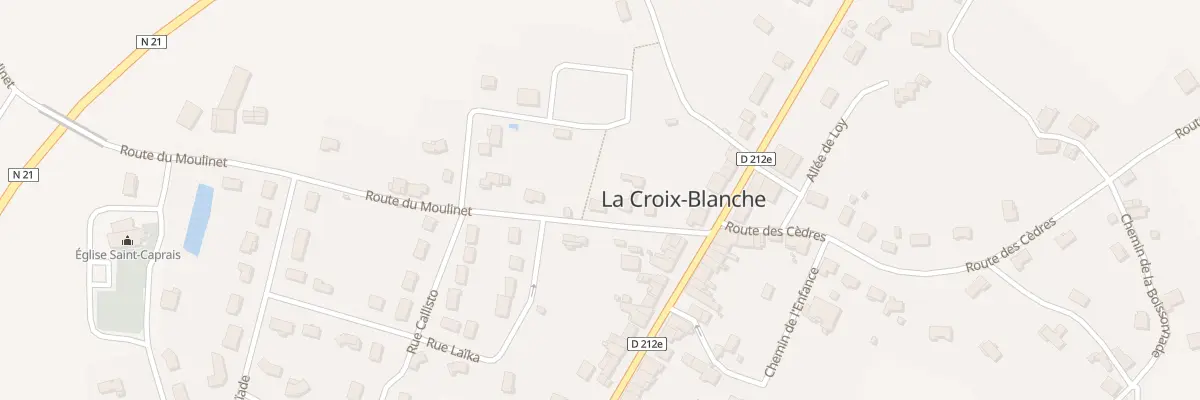 Plan du 5241 Le Bourg Ouest à La Croix-Blanche