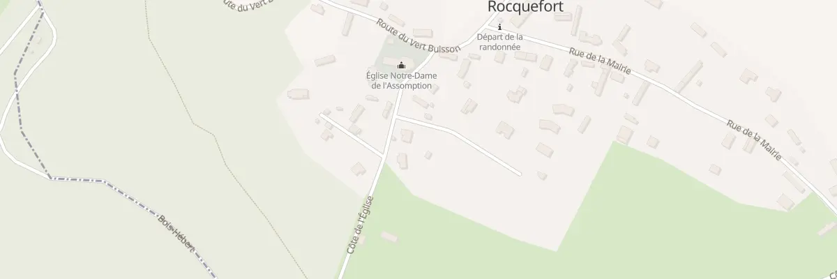Plan du 92 Cote de l’Eglise à Rocquefort