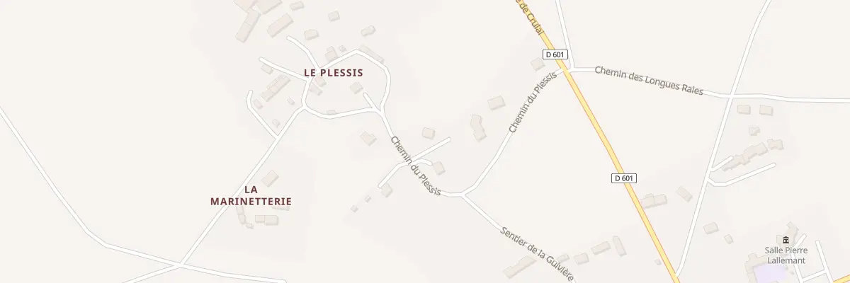 Plan du 252 Che du Plessis à Irai