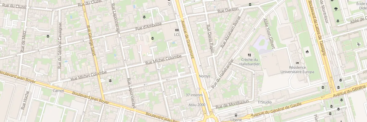 Plan du 97 Av de Grammont à Tours