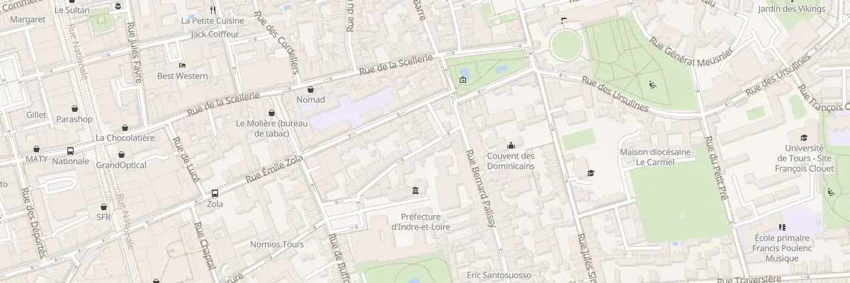 Plan du 64 Rue de la Préfecture à Tours