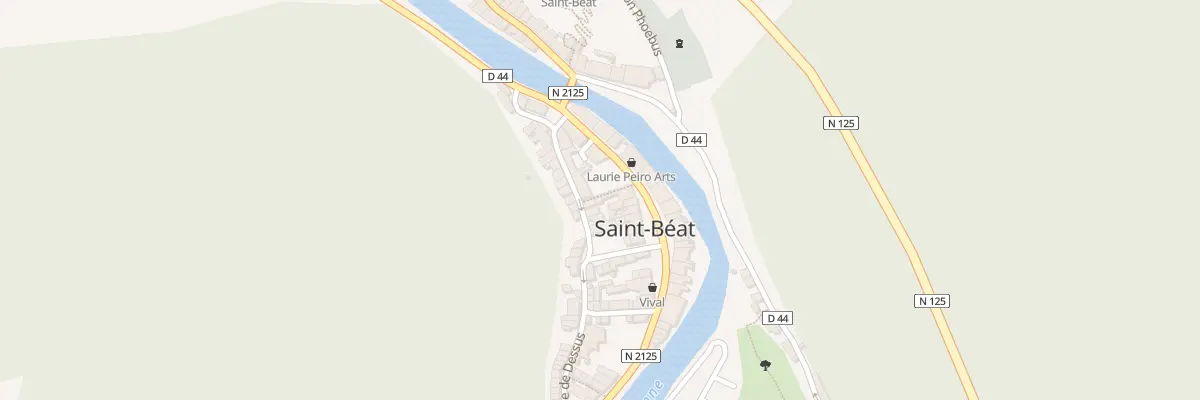 Plan du 1 La Ville à Saint-Béat-Lez