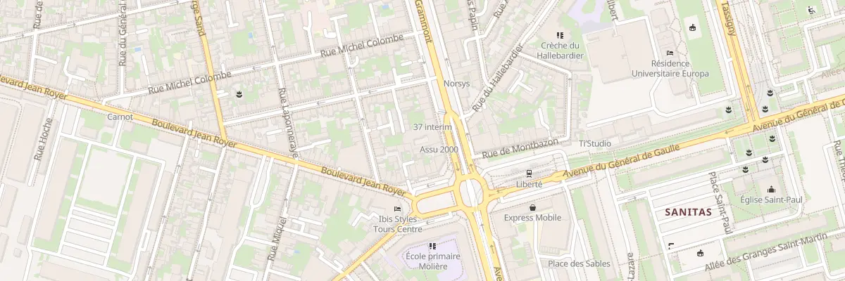 Plan du 117 Av de Grammont à Tours