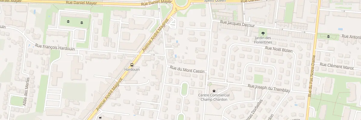 Plan du 4 Rue du Mont Cassin à Tours