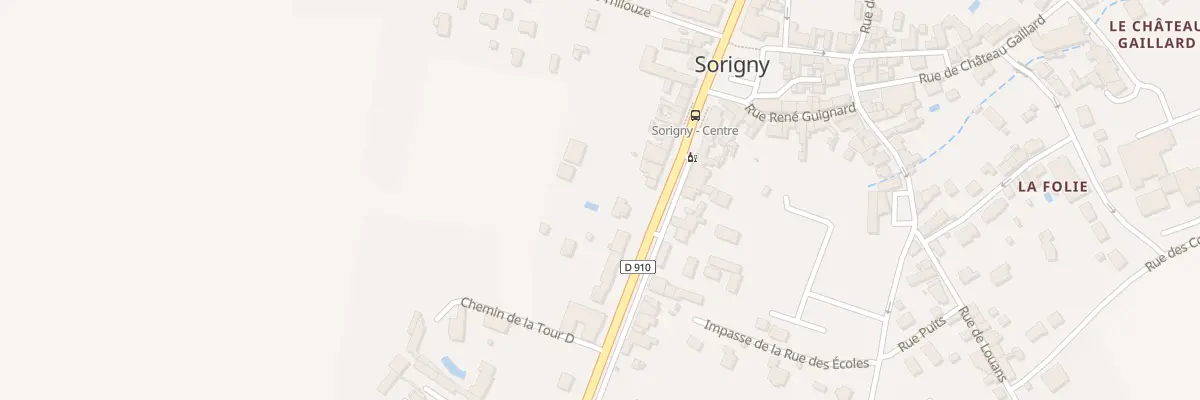 Plan du 75 Rue Nationale à Sorigny