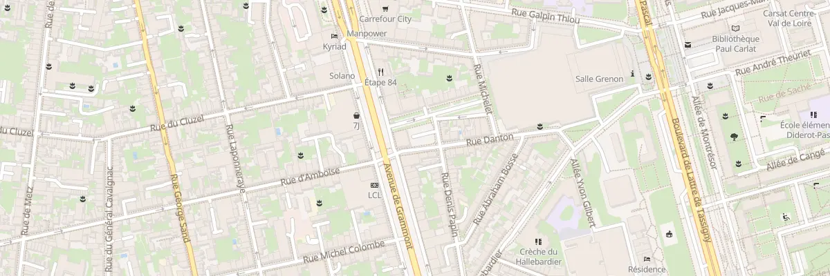 Plan du 88 Av de Grammont à Tours