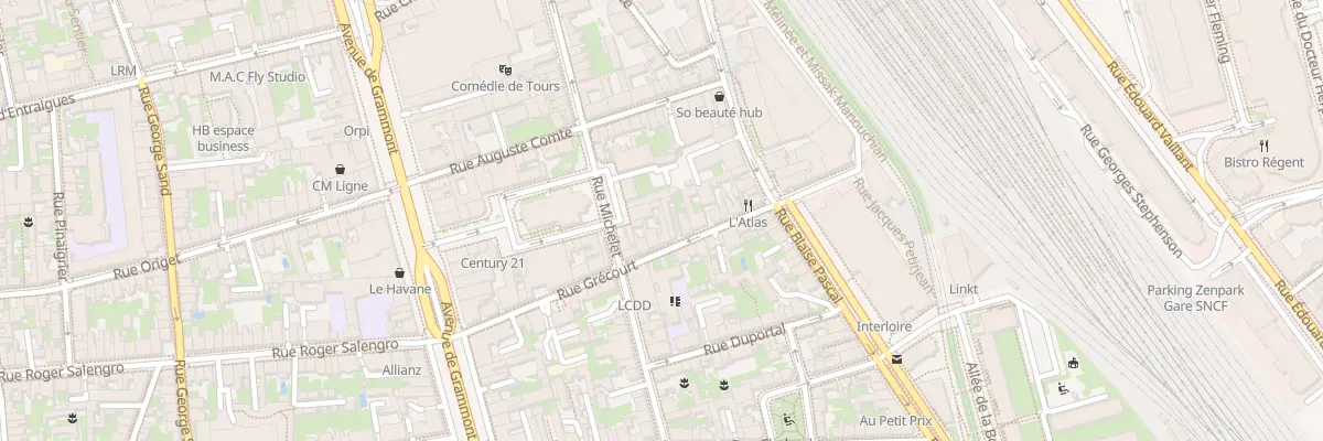Plan du 18 Rue Grécourt à Tours