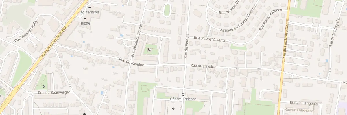 Plan du 31 Rue du Pavillon à Tours