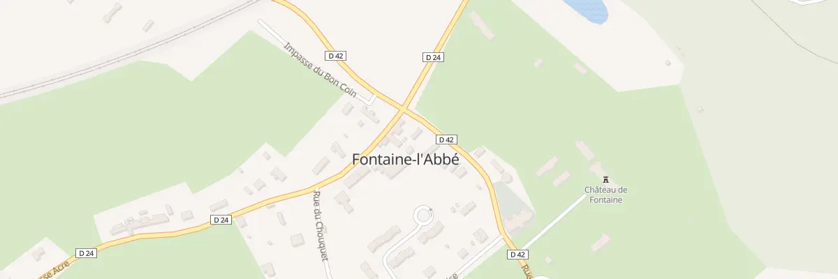 Plan du 38 Rue de la Verte Vallee à Fontaine-l’Abbé