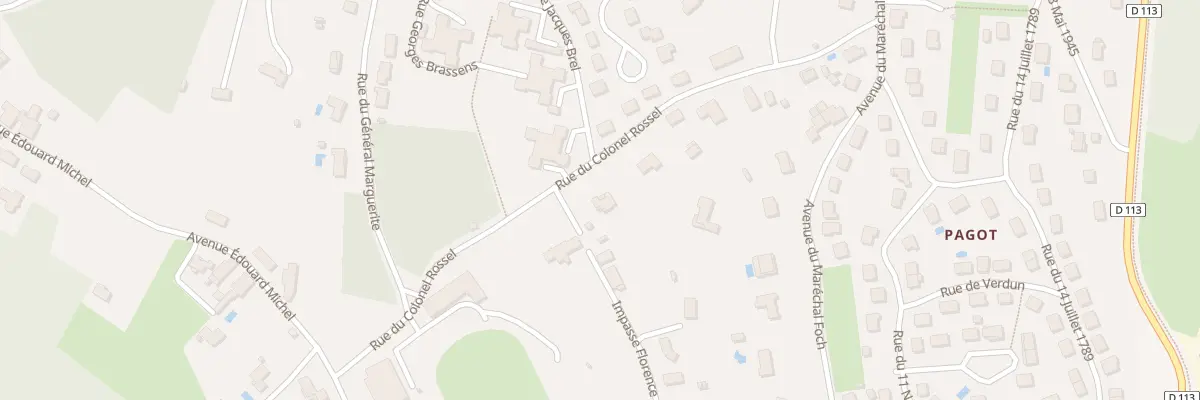 Plan du 11 Rue du Colonel Rossel à Coulounieix-Chamiers