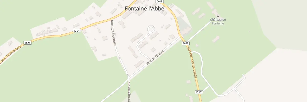 Plan du 77 Rue de l’Eglise à Fontaine-l’Abbé