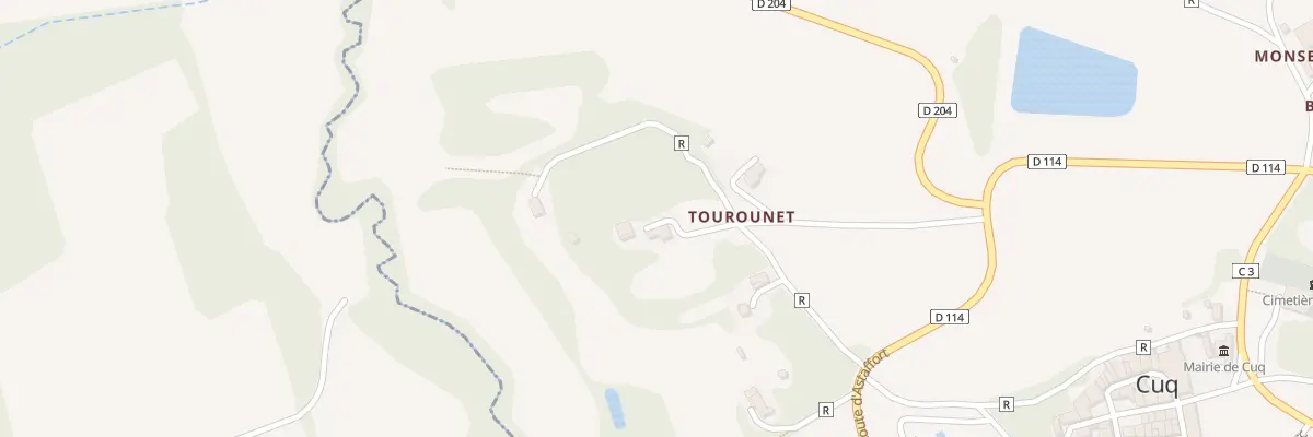 Plan du 208 Che de Tourounet à Cuq