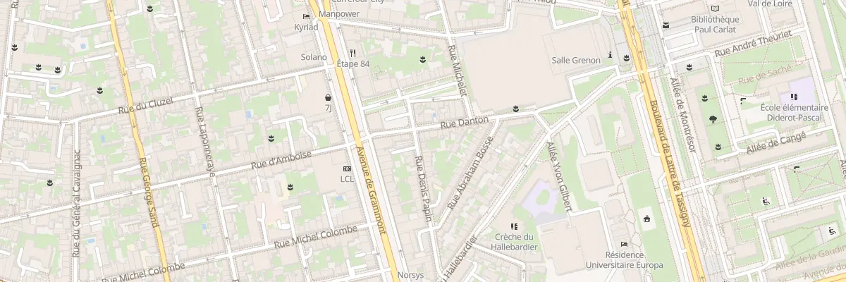 Plan du 15 Rue Danton à Tours